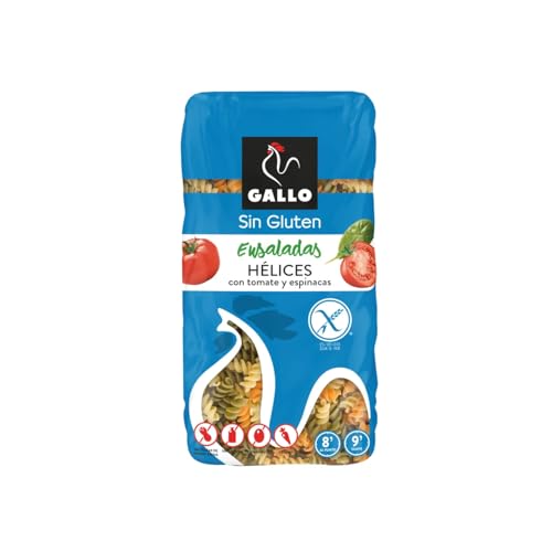 GALLO Glutenfreie Spiralnudeln mit Tomate und Spinat 450 g 2er-Pack GALLO Glutenfreie Spiralnudeln mit Tomate und Spinat 450 g 2er-Pack von Generisch