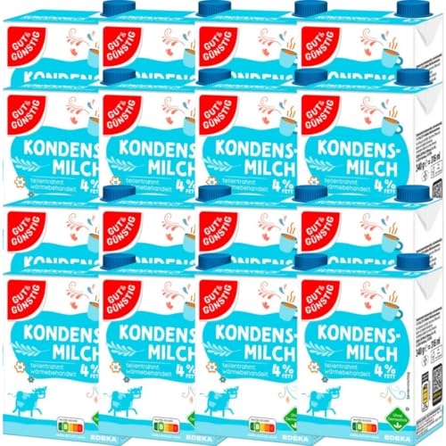 GGUT Kondensmilch Kaffeetraum 4% Fett im 340 Mililiter, 16 Er GGUT Kondensmilch Kaffeetraum 4% Fett im 340 Mililiter, 16 Er von Generisch