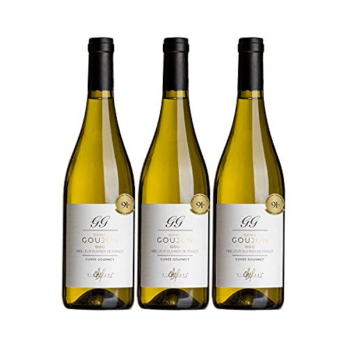 Pays d'Oc GILLES GOUJON Cuvée Gourmet Weißwein 2020 - Signature Chef - g.g.A. - Languedoc - Roussillon Frankreich - Rebsorte Chardonnay - 3x75cl Pays d'Oc GILLES GOUJON Cuvée Gourmet Weißwein 2020 - Signature Chef - g.g.A. - Languedoc - Roussillon Frankreich - Rebsorte Chardonnay - 3x75cl von Generisch