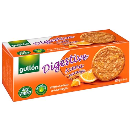 GULLÓN Vollkornkekse mit Hafer und Orange 425 g 3er-Pack von Generisch