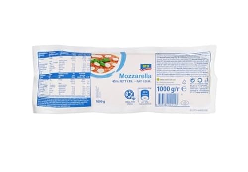 Generisch Mozzarella 45% Fett i. Tr. - 1 kg aro Generisch Mozzarella 45% Fett i. Tr. - 1 kg aro von Generisch