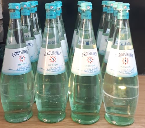 Gerolsteiner Gourmet MIneralwasser Medium 16 x 0.75 l Glasflasche inkl. Mehrweg Pfand von Generisch
