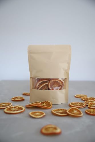 Getrocknete Orangenscheiben Frisch Verpackt 100g verzehr,Natürliche Orangenscheiben, weihnachtsdeko von Generisch