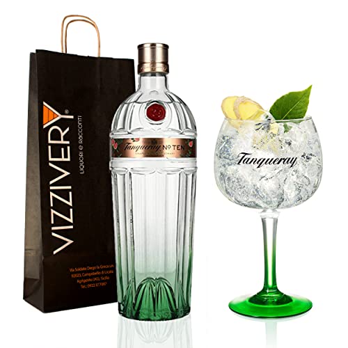 Gin Tanqueray N. 10 Grapefruit Rosmarin mit Original Tanqueray Gin Cup - 45,3% Vol. 1000 ml von Generisch