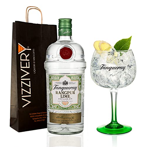Gin Tanqueray Rangpur Lime con Bicchiere Coppa da Gin Originale Tanqueray in Omaggio - 41,3% Vol. 1000 ml von Generisch