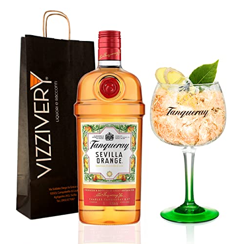 Gin Tanqueray Sevilla Orange mit Gratis Original Tanqueray Gin Cup - 41,3% Vol. 1000 ml von Generisch
