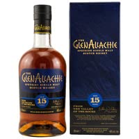 GlenAllachie 15 Jahre Speyside Single Malt Scotch Whisky mit 46% Alkohol ohne MHD 700ml + GlenAllachie Glencairn Glas - 2 Stk von Generisch