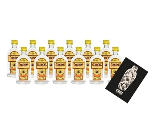 Generisch Gordons MINIATUREN London Dry Gin 12x 50ml (37,5% Vol) The Original Gordons Miniaturen- [Enthält Sulfite] von Generisch