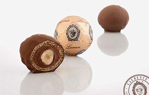Griechische Schokolade, Waffelkugel mit Nougatcreme und ganze Haselnuss von Laurence Galerie de Chocolat, 500 g kerasmata von Generisch