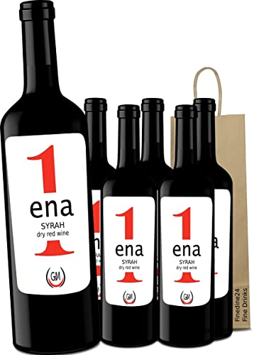 Griechischer Rotwein Syrah ENA G&M 6x 750ml mit Geschenktasche von Generisch