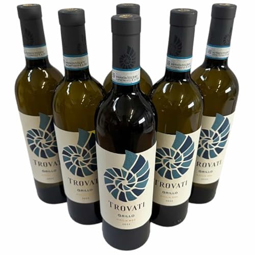 Grillo Conchiglia DOC 2023, Cantina Trovati, Weißwein aus Italien, 750 ml, 6er-Set Grillo Conchiglia DOC 2023, Cantina Trovati, Weißwein aus Italien, 750 ml, 6er-Set von Generisch
