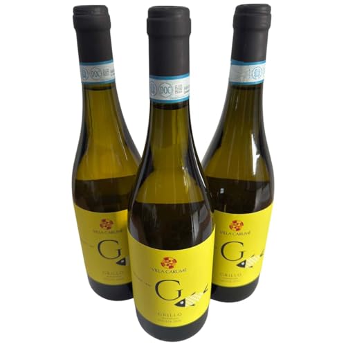 Grillo Sicilia DOC BIO 2023, Villa Carlumé, Bio-Weißwein aus Italien, 750 ml, 3er-Set Grillo Sicilia DOC BIO 2023, Villa Carlumé, Bio-Weißwein aus Italien, 750 ml, 3er-Set von Generisch