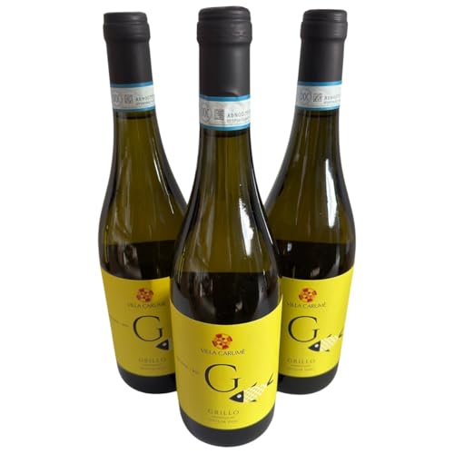 Grillo Sicilia DOC BIO 2024, Villa Carumè, Weißwein aus Italien, 750ml, 3er-Set Grillo Sicilia DOC BIO 2024, Villa Carumè, Weißwein aus Italien, 750ml, 3er-Set von Generisch
