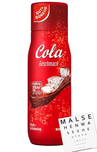 Gut und Günstig Sirup Cola Getränkesirup mit Cola Geschmack für Sodastream & Mineralwasser 500 ml von EDEKA + gratis Lebensmittel-Discounter Bierdeckel Gut und Günstig Sirup Cola Getränkesirup mit Cola Geschmack für Sodastream & Mineralwasser 500 ml von EDEKA + gratis Lebensmittel-Discounter Bierdeckel von Generisch