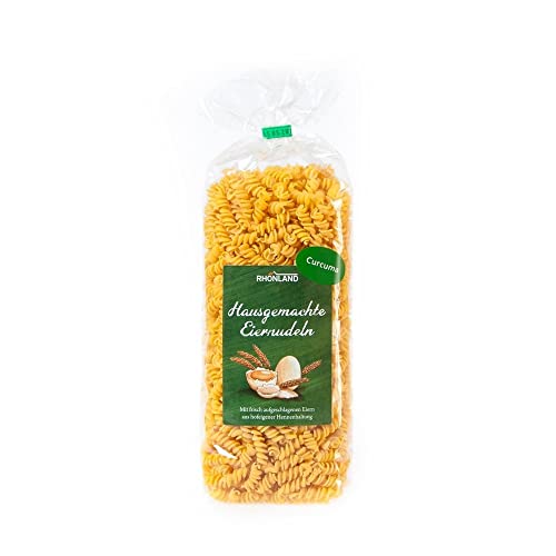 Hausgemachte Eiernudeln - Curcuma-Nudeln (Spirelli) von Generisch