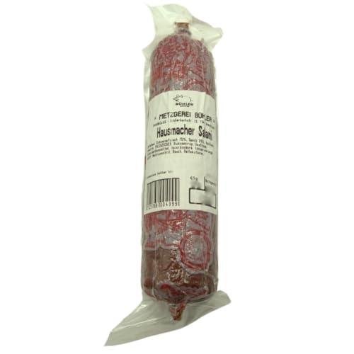 Hausmacher Salami am Stück 250g aus Schweinefleisch und Speck Landmetzgerei Bühler von Generisch