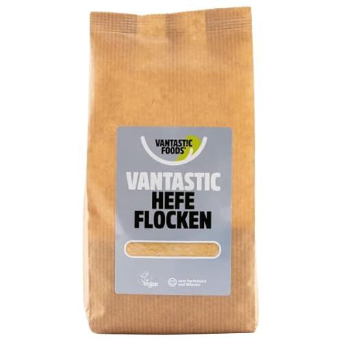 Hefeflocken VEGAN (100% rein) 200g für vegane Rezepte wie Käsesoße von Vantastic foods | Hefeflocken als veganer Käseersatz | Reine Hefe glutenfrei, sojafrei und frei von Erdnüssen und anderen Nüssen von Generisch