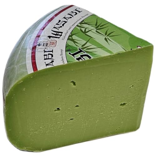 Hellgrüner holländischer Käse mit mildem Wasabigeschmack Hellgrüner holländischer Käse mit mildem Wasabigeschmack von Generisch