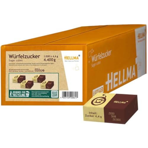 Helllma Zucker Zucker Würfelzucker, 4,4kg, 1000 Stück Helllma Zucker Zucker Würfelzucker, 4,4kg, 1000 Stück von Generisch