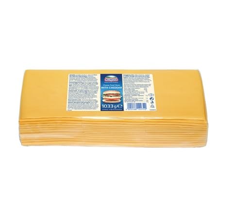 Hochland Schmelzkäse Cheddar Scheiben 45% Fett 1,033 kg Beutel Hochland Schmelzkäse Cheddar Scheiben 45% Fett 1,033 kg Beutel von Generisch
