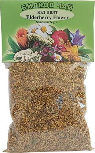 Holunderblüten, Sambucus Nigra, getrockneter, reiner, natürlicher Kräutertee, 50 g von Generisch