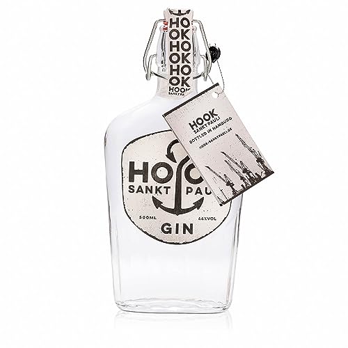 Hook Premium Gin | Handgefertigt | Ideal für Cocktails & Gin Tonic | 0.5l Flasche | 44% Vol. von Generisch