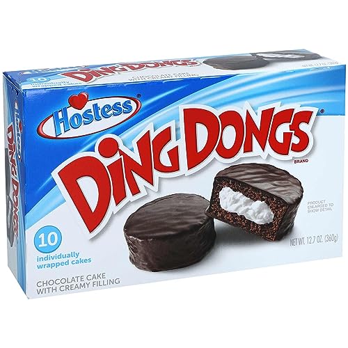 Hostess Ding Dongs DingDongs 360 g Schokokuchen mit Füllung Brownie aus USA Original (10 Stück) von Generisch