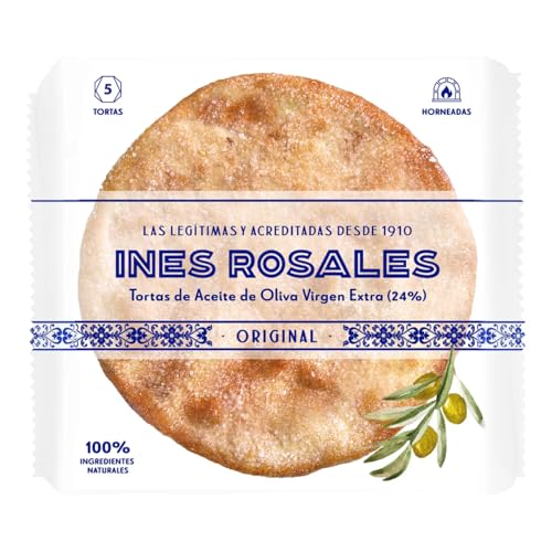 INÉS ROSALES Olivenölkuchen extra vergine 5 Stück x 150 g. 3er Pack von Generisch