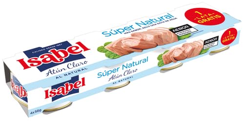 ISABEL NATURAL LIGHT TUNA SUPER NATURAL 3+1 PACK 12X56G ISABEL NATURAL LIGHT TUNA SUPER NATURAL 3+1 PACK 12X56G von Generisch