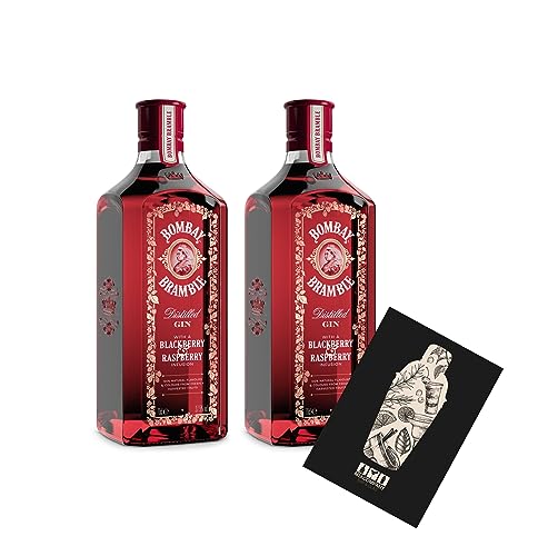 Individuelles Set mit Bombay Bramble 2er Set Distilled Gin 2x 0,7L (37,5% vol) Blackberry + Raspberry Infusion- [Enthält Sulfite] von Generisch