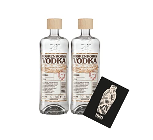 Individuelles Set mit Koskenkorva Vodka 2x 0,7L (40% Vol) 2er Set Wodka from Koskenkorva since 1953 Finnland- [Enthält Sulfite] von Generisch