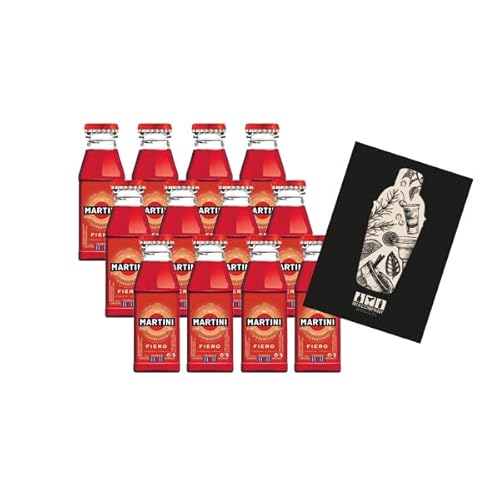 Individuelles Set mit Martini Fiero Miniatur 12er Set Aperitif 12x 60ml (14,4% Vol.) - [Enthält Sulfite] von Generisch