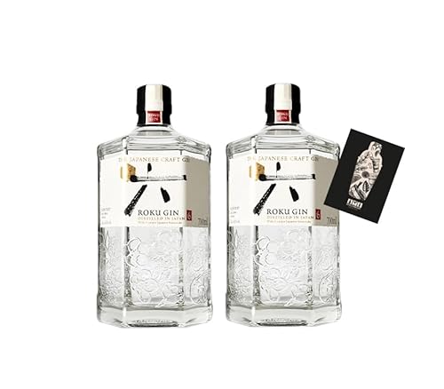 Individuelles Set mit Roku Gin 2er Set Japanischer Gin Japanese Craft Gin 2x 0,7l 43% VOL- [Enthält Sulfite] von Generisch