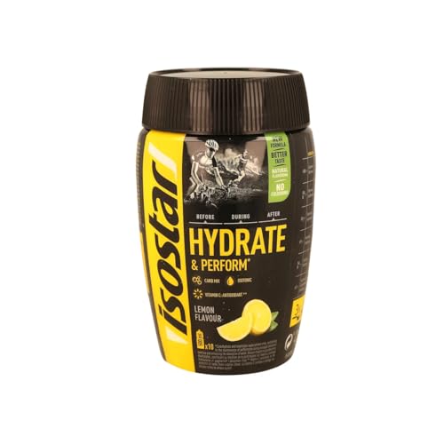 Isotonisches Sportgetränk-Pulver mit Zitronengeschmack ISOSTAR Hydrate & Perform spanische, 400 g. 2er Pack von Generisch