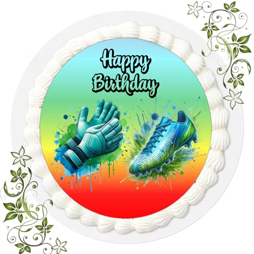 J & G FONDANT Tortenbild, Zuckerbild mit Motiv, Essbares Foto für Torten, Tortenbild, Tortenaufleger Ø 20cm FONDANT Fussball Nr. 103 J & G FONDANT Tortenbild, Zuckerbild mit Motiv, Essbares Foto für Torten, Tortenbild, Tortenaufleger Ø 20cm FONDANT Fussball Nr. 103 von Generisch