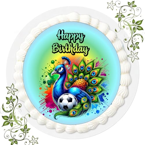 J & G FONDANT Tortenbild, Zuckerbild mit Motiv, Essbares Foto für Torten, Tortenbild, Tortenaufleger Ø 20cm FONDANT Fussball Nr. 68 J & G FONDANT Tortenbild, Zuckerbild mit Motiv, Essbares Foto für Torten, Tortenbild, Tortenaufleger Ø 20cm FONDANT Fussball Nr. 68 von Generisch