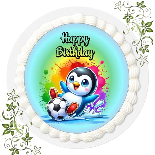 J & G FONDANT Tortenbild, Zuckerbild mit Motiv, Essbares Foto für Torten, Tortenbild, Tortenaufleger Ø 20cm FONDANT Fussball Nr. 86 J & G FONDANT Tortenbild, Zuckerbild mit Motiv, Essbares Foto für Torten, Tortenbild, Tortenaufleger Ø 20cm FONDANT Fussball Nr. 86 von Generisch