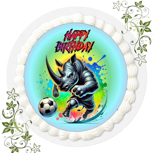 J & G FONDANT Tortenbild, Zuckerbild mit Motiv, Essbares Foto für Torten, Tortenbild, Tortenaufleger Ø 20cm FONDANT Fussball Nr. 93 J & G FONDANT Tortenbild, Zuckerbild mit Motiv, Essbares Foto für Torten, Tortenbild, Tortenaufleger Ø 20cm FONDANT Fussball Nr. 93 von Generisch