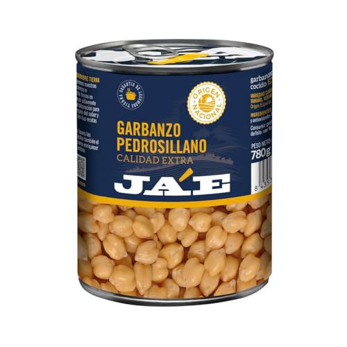 JAE Pedrosillano Gekochte Kichererbsen Extra-Qualität, 500 g 2er-Pack JAE Pedrosillano Gekochte Kichererbsen Extra-Qualität, 500 g 2er-Pack von Generisch