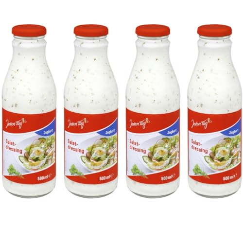 Jedden Tag Salat-Dressing Joghurt Salatdressing mit Magermilchjoghurt 500 Gramm x 4 Stück Jedden Tag Salat-Dressing Joghurt Salatdressing mit Magermilchjoghurt 500 Gramm x 4 Stück von Generisch