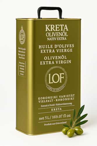 KRETA | griechisches extra natives Olivenöl | super frische Ernte Koroneiki | Premium Speiseöl 5 Liter Kanister von Generisch