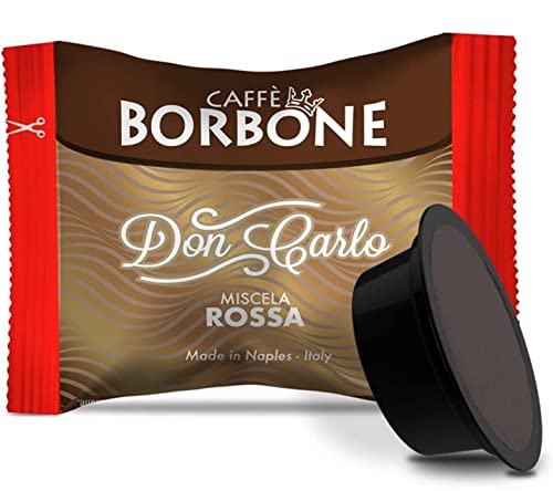 Caffè Borbone Kaffee Kapseln Don Carlo, Rote Mischung - 100 stück - Kompatibel mit Kaffeemaschinen der Marke Lavazza®* A Modo Mio®* von Generisch