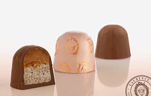 Karamell-Bisquit Kuppel, griechische Pralinen von der Manufaktur Laurence Galerie de Chocolat in Thessaloniki, ca. 30 g Karamell-Bisquit Kuppel, griechische Pralinen von der Manufaktur Laurence Galerie de Chocolat in Thessaloniki, ca. 30 g von Generisch