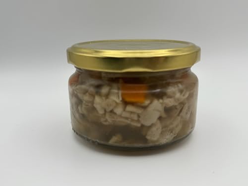 Karpfensülze Hausmacher | Karpfensülze mit Karotten und Gurke | Fisch Aspik Wurst aus sächsischer nachhaltiger Aquakultur (Karpfensülzfleisch, 200g im Glas) von Generisch
