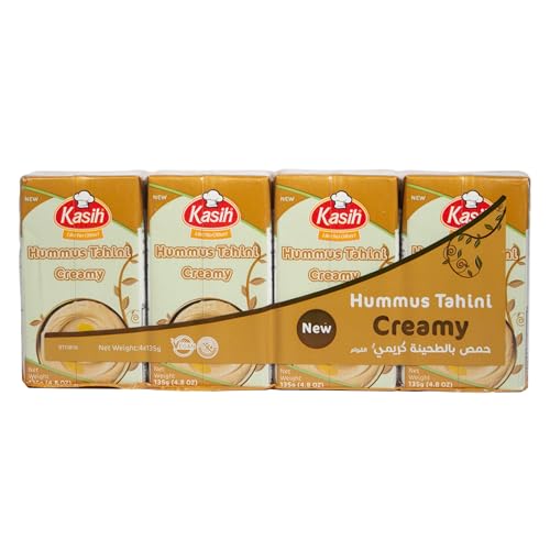 Kasih Hummus bi Tahina Creamy Arabisches Kichererbsenpüree 4 x 135 g Kasih Hummus bi Tahina Creamy Arabisches Kichererbsenpüree 4 x 135 g von Generisch