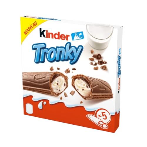 Kinder Tronky Riegel, Kinderschokolade, Ferrero Schokolade, Schokoriegel, Creamy, Chrispy 5er von Generisch