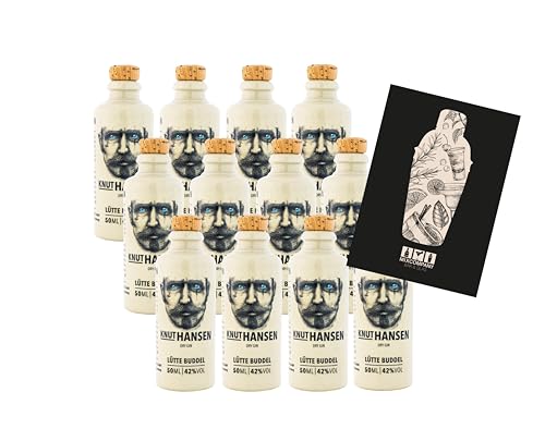 Knut Hansen 12er Set Hamburg Dry Gin 12x 0,05L (42% Vol) handcrafted Bottle - [Enthält Sulfite] von Generisch