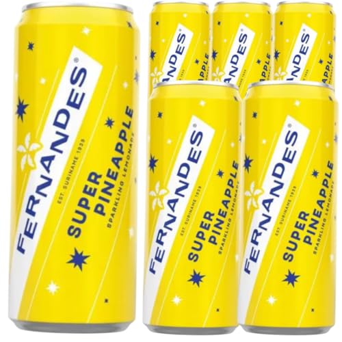 Kohlensäurehaltiges Ananas-Erfrischungsgetränk – 330 ml Dose, Fruchtiger Geschmack, 6 Er von Generisch
