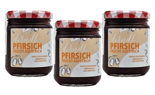 Kornelkirsche Dirndl + Pfirsich Fruchtaufstrich | 3 x 220g | fruchtig-frischer Fruchtaufstrich aus Kornelkirsche (Dirndl) verfeinert mit Pfirsich | handgemacht im Pielachtal in Niederösterreich Kornelkirsche Dirndl + Pfirsich Fruchtaufstrich | 3 x 220g | fruchtig-frischer Fruchtaufstrich aus Kornelkirsche (Dirndl) verfeinert mit Pfirsich | handgemacht im Pielachtal in Niederösterreich von Generisch