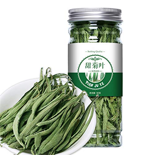 Kräuterblütentee Apfelblütentee Steviablätter in Dosen Vase Mit Bittermelonenblütentee Kräutertee Grüne Bio-Lebensmittel Kalt Gebrühter Tee Erfrischender Wohltuender Früchtetee (30g Stevia Leaf) von Generisch